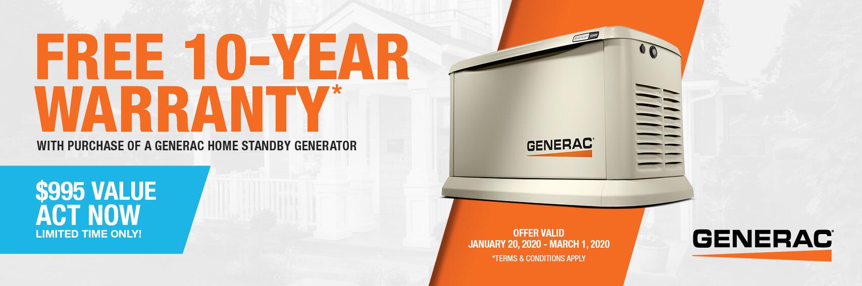 Homestandby Generator Deal | Warranty Offer | Generac Dealer | Leesville, LA